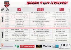 PREVIA | Fin de semana grande para la cantera del CD Puente Castro FC: exigencia nacional y arranque del fútbol provincial